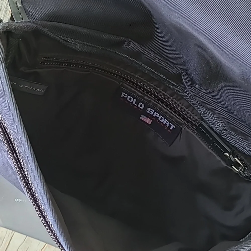 Rare Vintage Polo Sport Ralph Lauren Bag!‎  Blue With Huge 